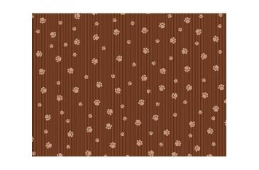 Image of Drymate Paw Dog Crate Mat, Brown, 27inx42in CKP2742MBNSTP