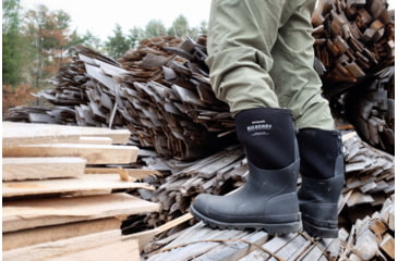 Image of Dryshod Big Bobby Mid Work Boot - Mens, Black/Grey, 15, BBB-MM-BK-015