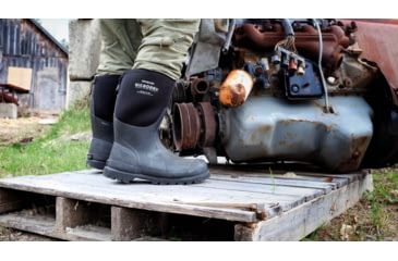 Image of Dryshod Big Bobby Mid Work Boot - Mens, Black/Grey, 15, BBB-MM-BK-015