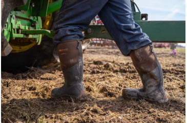 Image of Dryshod Haymaker Hi Farm Boot - Mens, Brown/Peanut, 8, HAY-MH-BR-008