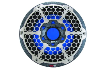 Image of DS18 HYDRO 10in Subwoofer w/RGB Lights - 600W, Single, Carbon Fiber, CF-10SUB