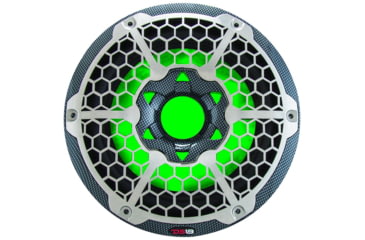 Image of DS18 HYDRO 10in Subwoofer w/RGB Lights - 600W, Single, Carbon Fiber, CF-10SUB