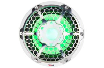 Image of DS18 HYDRO 10in Subwoofer w/RGB Lights - 600W, Single, White, NXL-10SUB
