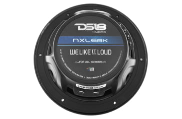 Image of DS18 HYDRO 6.5in 2-Way Marine Speakers w/RBG LED Lights 300W, Matte Black, NXL-6BK