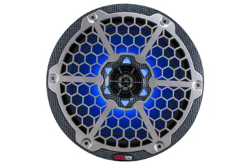 Image of DS18 HYDRO 6.5in 2-Way Marine Speakers w/RGB LED Lights 375W, Black Carbon Fiber, CF-65