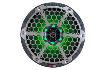 Image of DS18 HYDRO 6.5in 2-Way Marine Speakers w/RGB LED Lights 375W, Black Carbon Fiber, CF-65