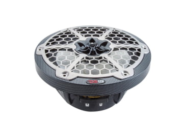 Image of DS18 HYDRO 6.5in 2-Way Marine Speakers w/RGB LED Lights 375W, Black Carbon Fiber, CF-65