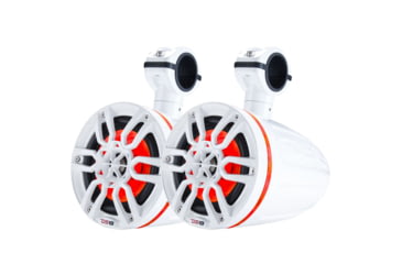 Image of DS18 HYDRO 6.5in Wakeboard Pod Tower Speaker w/RGB LED Light - 300W, White, NXL-6TPW
