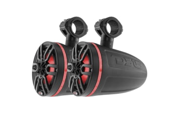 Image of DS18 HYDRO 6.5in Wakeboard Pod Tower Speaker w/RGB LED Lights - 300W, Matte Black, NXL-6TPBK