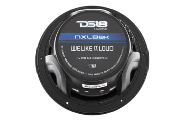 Image of DS18 HYDRO 8in 2-Way Marine Speakers w/RGB LED Lights 375W, Matte Black, NXL-8BK