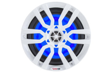Image of DS18 HYDRO 8in 2-Way Marine Speakers w/RGB LED Lights 375W, White, NXL-8