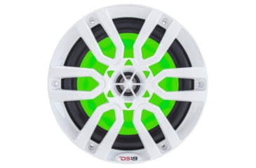 Image of DS18 HYDRO 8in 2-Way Marine Speakers w/RGB LED Lights 375W, White, NXL-8