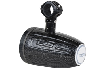 Image of DS18 HYDRO 8in 2-Way Wakeboard Pod Tower Speakers w/1.5in Compression Driver &amp; RGB Lights - 600W, Black, CF-8TPBNEO