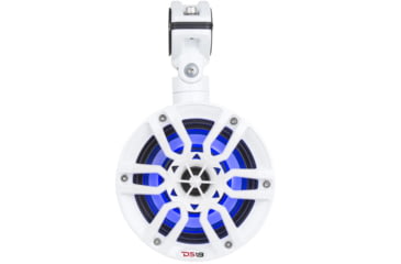 Image of DS18 HYDRO 8in 2-Way Wakeboard Pod Tower Speakers w/1in Compression Driver &amp; RGB LED Lights - 540W, White, NXL-8TPWNEO