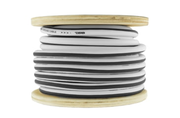 Image of DS18 HYDRO Marine Grade OFC Ground Wire 4 GA - 50ft Roll, White/Red, MOFC4GA50G