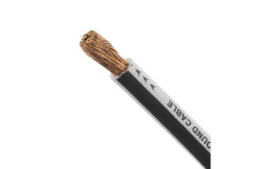 Image of DS18 HYDRO Marine Grade OFC Ground Wire 4 GA - 50ft Roll, White/Red, MOFC4GA50G