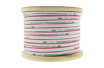 Image of DS18 HYDRO Marine Grade OFC Speaker Wire 12 GA - 150ft Roll, White/Red, MOFC12GA150SW
