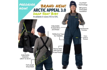 Image of DSG Outerwear Arctic Appeal 3.0 Ice Drop Seat Bib - Womens, Deep Waters, 3XL, 52759
