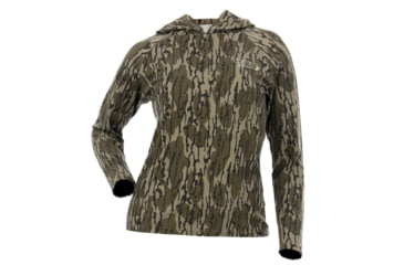 Image of DSG Outerwear Long Sleeve Hooded Bamboo Shirt - Womens, Mossy Oak Bottomland Original, Extra Large, 517084