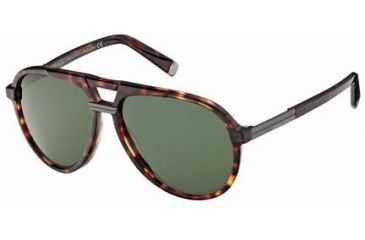 Image of DSquared DQ0070 Sunglasses - Red Havana Frame Color, Green Lens Color