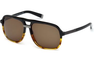 Image of DSquared DQ0071 Sunglasses - Black Frame Color, Brown Lens Color