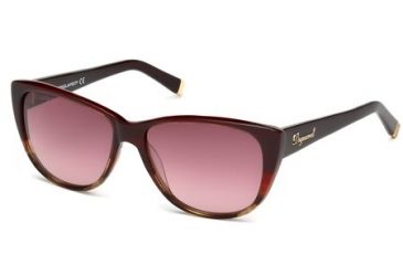 Image of DSquared DQ0080 Sunglasses - Bordeaux Frame Color