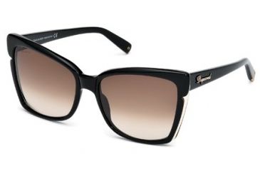 Image of DSquared DQ0098 Sunglasses - Shiny Black Frame Color