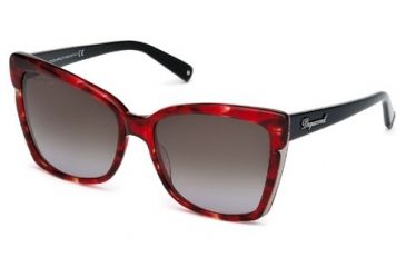 Image of DSquared DQ0098 Sunglasses - Shiny Bordeaux Frame Color