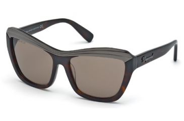 Image of DSquared DQ0133 Sunglasses - Dark Havana Frame Color, Roviex Lens Color
