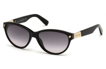 Image of DSquared DQ0147 Sunglasses - Shiny Black Frame Color