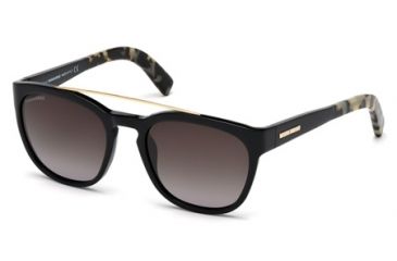 Image of DSquared DQ0164 Sunglasses - Shiny Black Frame Color