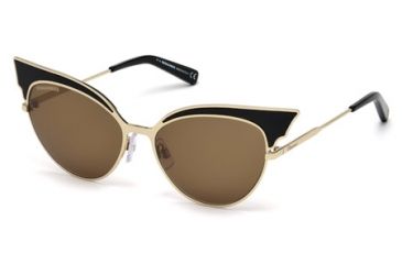 Image of DSquared DQ0166 Sunglasses - Shiny Black Frame Color