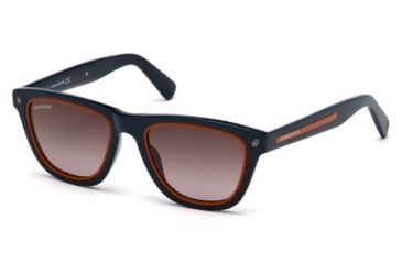 Image of DSquared DQ0169 Sunglasses - Shiny Blue Frame Color, Gradient Roviex Lens Color