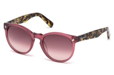 Image of DSquared DQ0172 Sunglasses - Shiny Pink Frame Color, Gradient / Mirror Violet Lens Color
