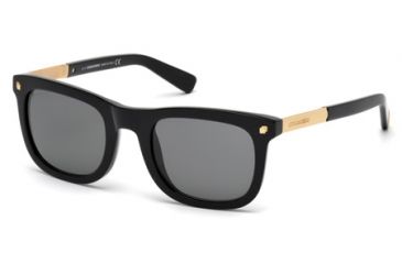 Image of DSquared DQ0178 Sunglasses - Shiny Black Frame Color