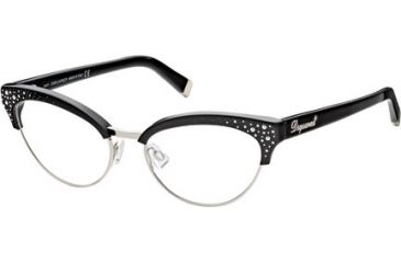 Image of DSquared DQ5064 Eyeglass Frames - Shiny Black Frame Color