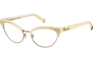 Image of DSquared DQ5064 Eyeglass Frames - Ivory Frame Color