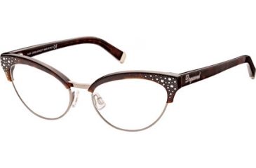 Image of DSquared DQ5064 Eyeglass Frames - Dark Havana Frame Color