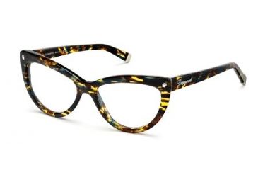 Image of DSquared DQ5086 Eyeglass Frames - Coloured Havana Frame Color