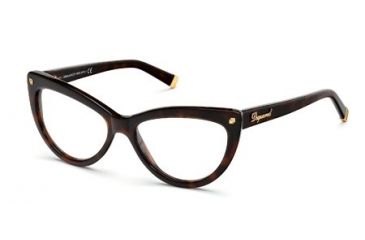 Image of DSquared DQ5086 Eyeglass Frames - Dark Havana Frame Color