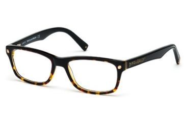 Image of DSquared DQ5113 Eyeglass Frames - Black Frame Color, Smoke Lens Color