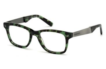 Image of DSquared DQ5130 Eyeglass Frames - Coloured Havana Frame Color