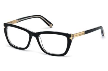 Image of DSquared DQ5134 Eyeglass Frames - Black/Crystal Frame Color