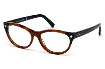 Image of DSquared DQ5142 Eyeglass Frames - Havana Frame Color