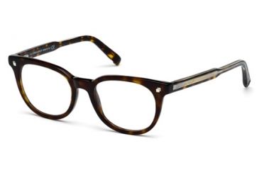 Image of DSquared DQ5144 Eyeglass Frames - Dark Havana Frame Color