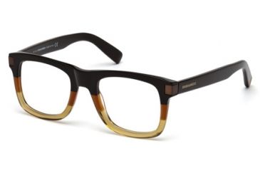 Image of DSquared DQ5155 Eyeglass Frames - Dark Brown Frame Color