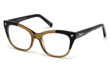 Image of DSquared DQ5160 Eyeglass Frames - Light Brown Frame Color