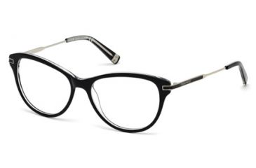 Image of DSquared DQ5163 Eyeglass Frames - Black/Crystal Frame Color