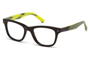 Image of DSquared DQ5167 Eyeglass Frames - Shiny Dark Brown Frame Color