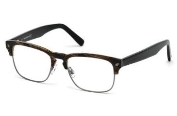 Image of DSquared DQ5178 Eyeglass Frames - Brown Horn Frame Color, Clear Lens Color